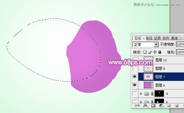 PS繪制漂亮的紫色蝴蝶蘭教程