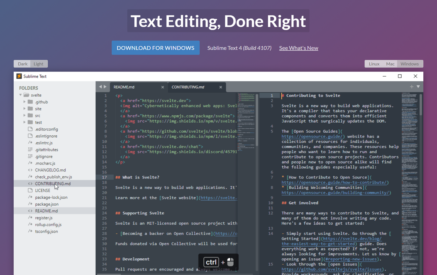 Sublime Text 4 首個穩(wěn)定版發(fā)布：全新 UI、多選項卡、支持蘋果 M1