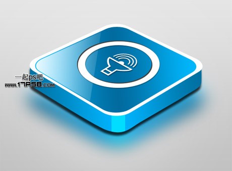 PS設(shè)計三維立體矢量喇叭圖標(biāo)