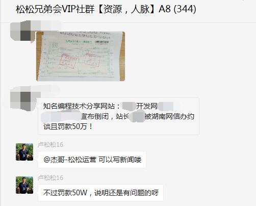 知名編程技術(shù)分享網(wǎng)站被罰款50萬