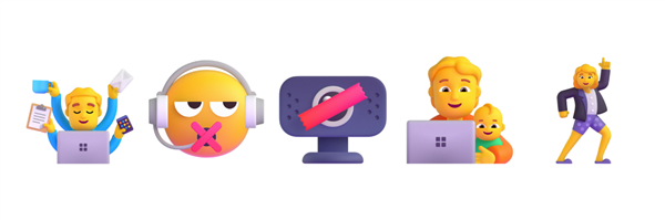 微軟公布全新“流暢設計”Emoji:2D變3D 會動了