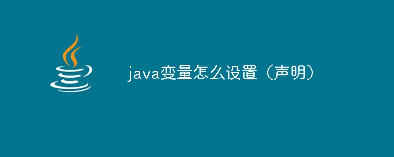 java變量怎么設(shè)置（聲明）