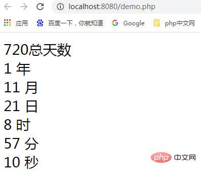 PHP日期時(shí)間運(yùn)用四：兩個(gè)日期間年月日和時(shí)分秒的差