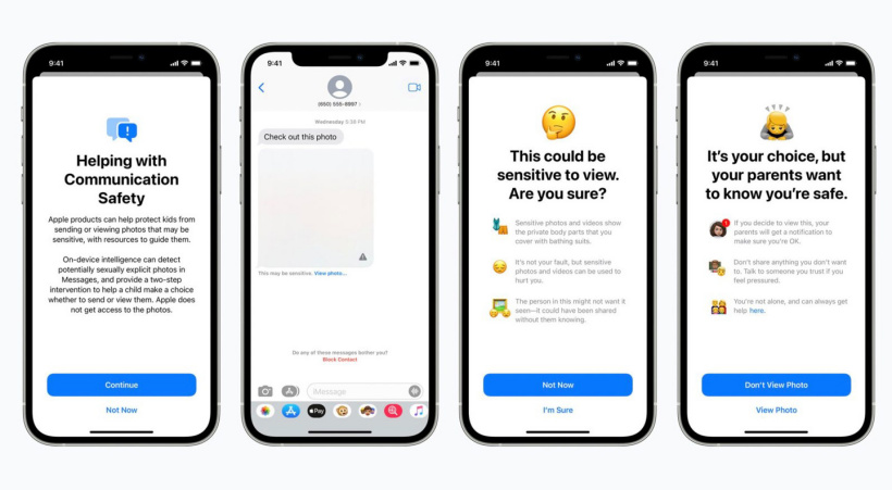 蘋果宣布對兒童安全的全新保護(hù)措施：iMessage 短信警報、iCloud 照片掃描等，iOS 15 正式版后全面上線