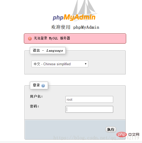 解決phpMyAdmin不能登錄MySQL以及空密碼被禁止的問題