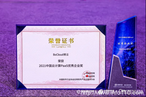 BoCloud博云入選2021中國(guó)PaaS市場(chǎng)研究報(bào)告，獲云計(jì)算PaaS優(yōu)秀企業(yè)獎(jiǎng)