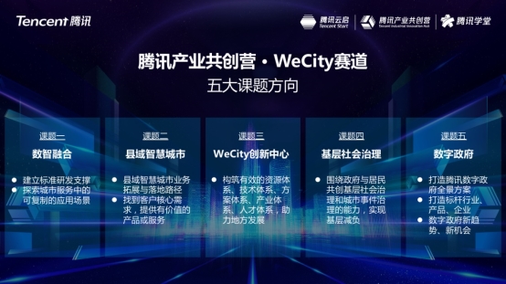 騰訊產(chǎn)業(yè)共創(chuàng)營WeCity賽道課題發(fā)布 攜手行業(yè)精英共建智慧城市