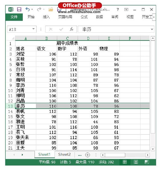 excel行列雙條件求和 忽略Excel表格中隱藏的行列求和的方法