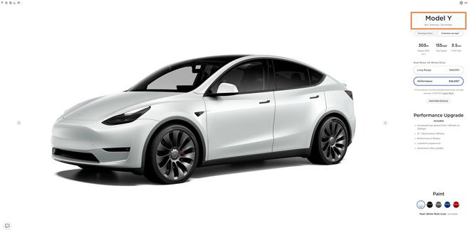 特斯拉高性能版 Model Y 2021 年產(chǎn)量接近售罄
