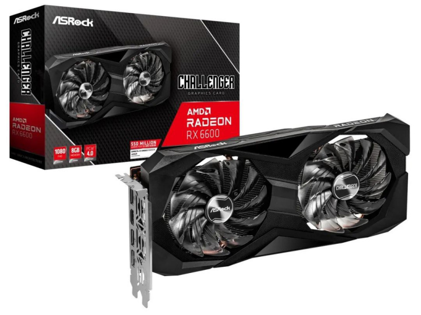 華擎發(fā)布 AMD RX 6600 系列顯卡：單/雙風扇設(shè)計，3358 元