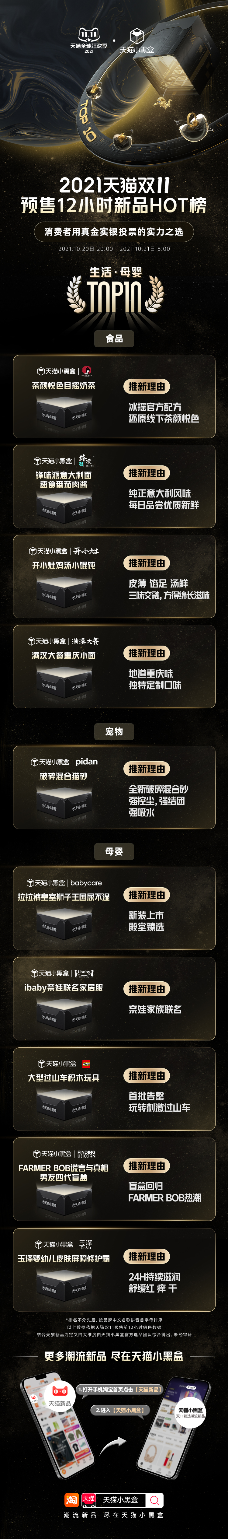 天貓雙11百萬(wàn)新品激發(fā)新力量 相約天貓小黑盒 與你共赴美好生活