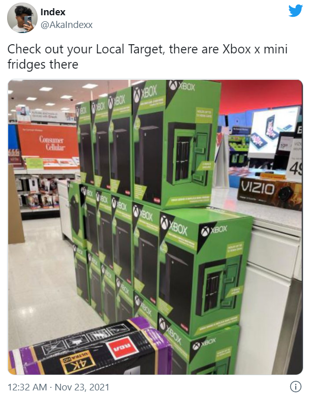 微軟 Xbox Series X 迷你冰箱提前開售，部分線下店已發(fā)貨
