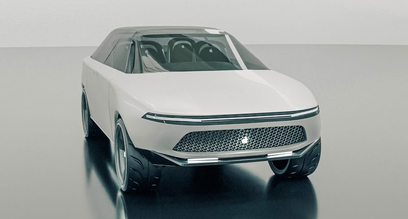 基于蘋果汽車專利，第三方設計師打造“Apple Car”3D 渲染圖：雙門 SUV 車型，搭載發(fā)光 Logo