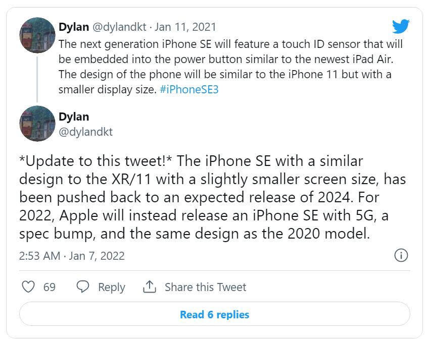 爆料：2022 款蘋果 iPhone SE 設(shè)計(jì)不變、支持 5G，2024 年外觀才會大改