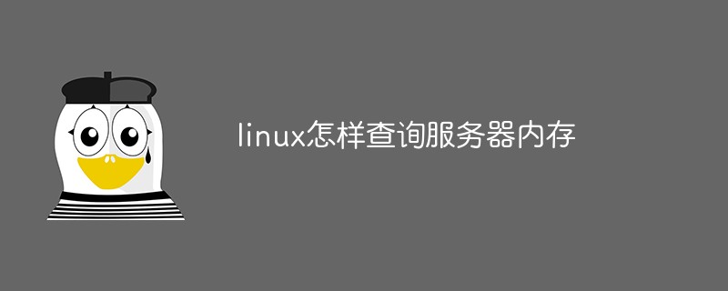 linux怎樣查詢服務(wù)器內(nèi)存