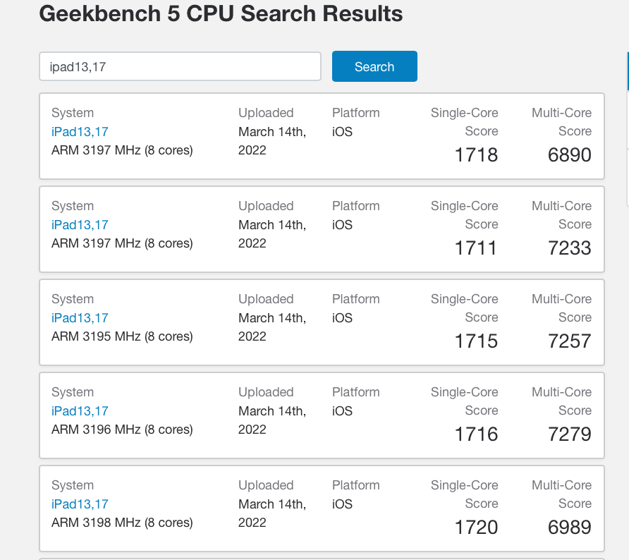 蘋果 iPad Air 5 跑分曝光：搭載滿血 M1 芯片，性能與 iPad Pro 基本相同