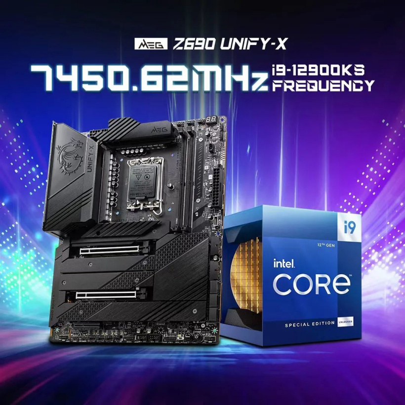 英特爾 i9-12900KS 正式開賣，微星團隊將其超頻至 7.45GHz
