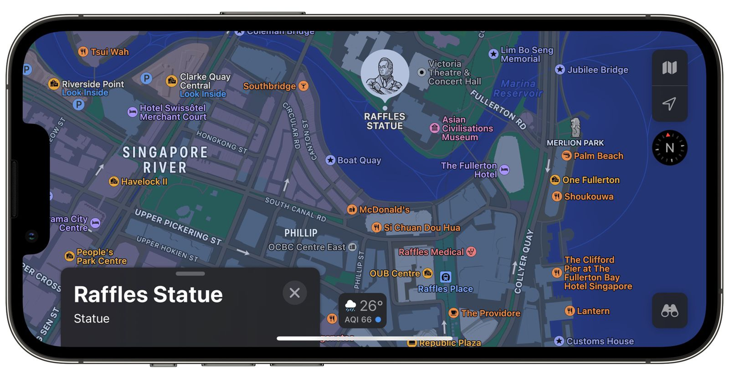 重新設計后，蘋果地圖 Apple Maps 現已支持德國和新加坡