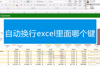 自動(dòng)換行excel里面哪個(gè)鍵 excel自動(dòng)換行怎么操作