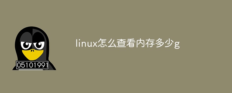 linux怎么查看內(nèi)存多少g