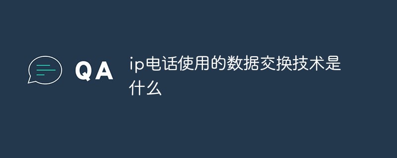 ip電話使用的數(shù)據(jù)交換技術是什么