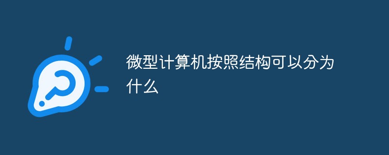 微型計(jì)算機(jī)按照結(jié)構(gòu)可以分為什么