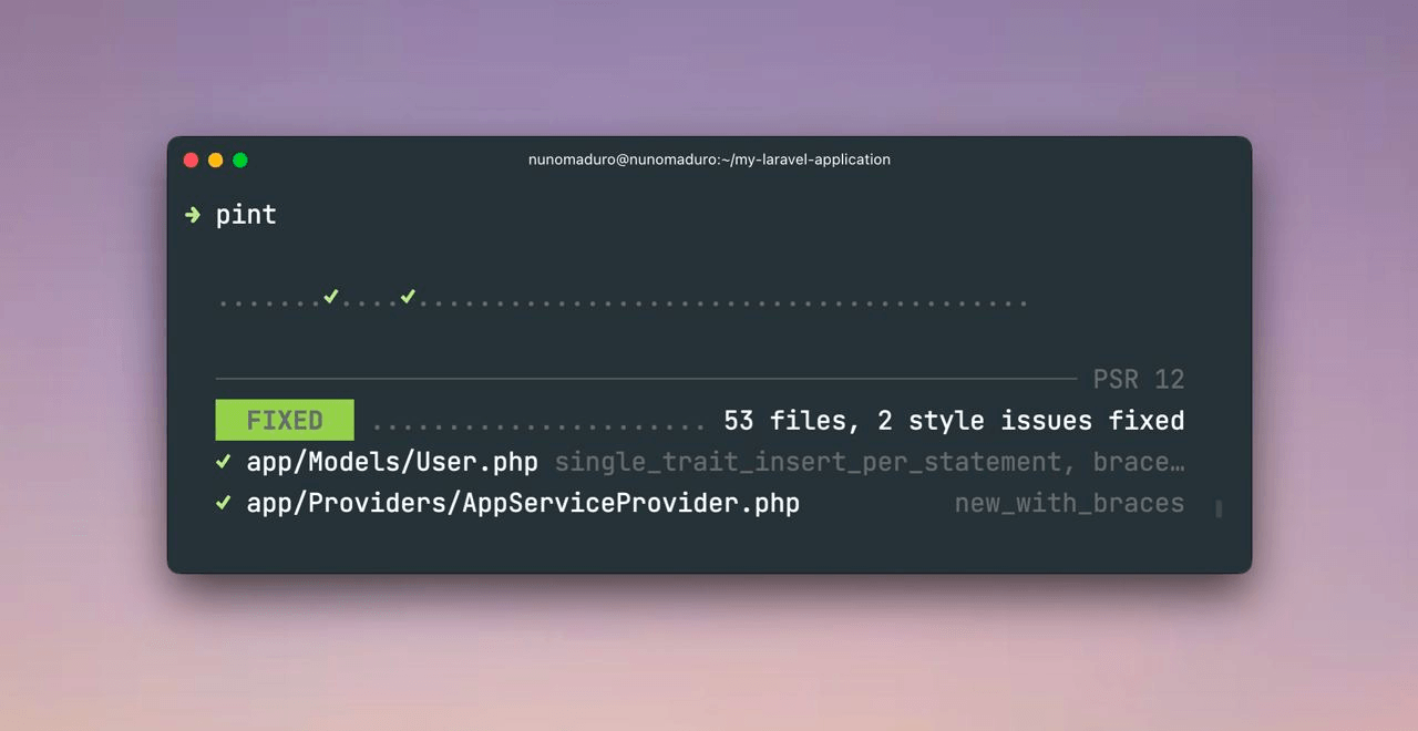 分享一個(gè)Laravel編碼格式化工具：Laravel Pint