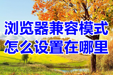 瀏覽器兼容模式怎么設(shè)置在哪里 電腦將瀏覽器設(shè)置成兼容模式的方法介紹