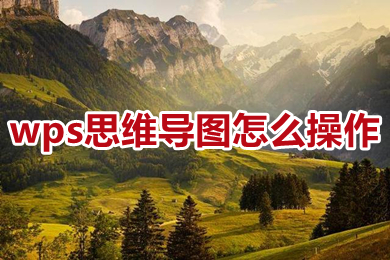 wps思維導圖怎么操作 wps怎么弄思維導圖